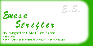 emese strifler business card